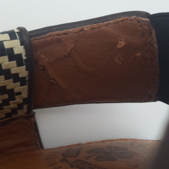 Lucky Brand Koko leather wedge sandals 6.5M - Picture 11 of 11